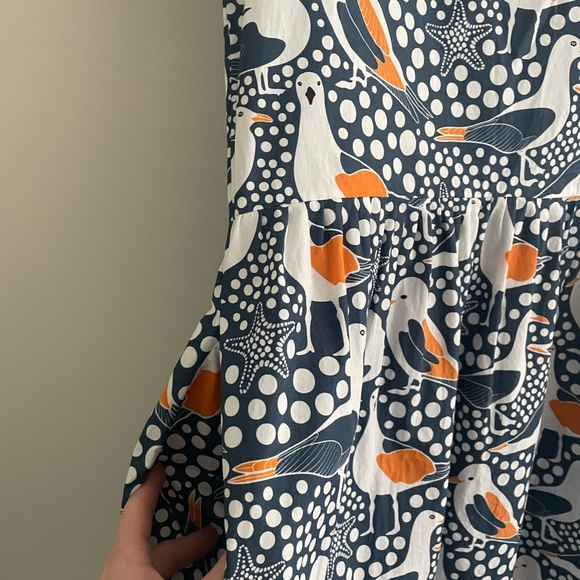 Madam Relove Seagulls Frilly Smock dress size XS - Picture 3 of 8